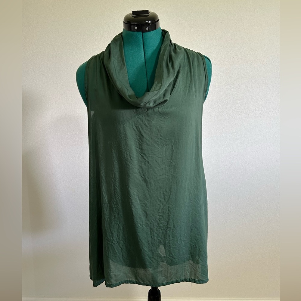 Silk cowl neck M